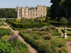 Fig 7: The formal gardens were created by Wyatville in 1828 to the west of the castle. Chillingham Castle, Northumberland. ©Paul Highnam for Country Life