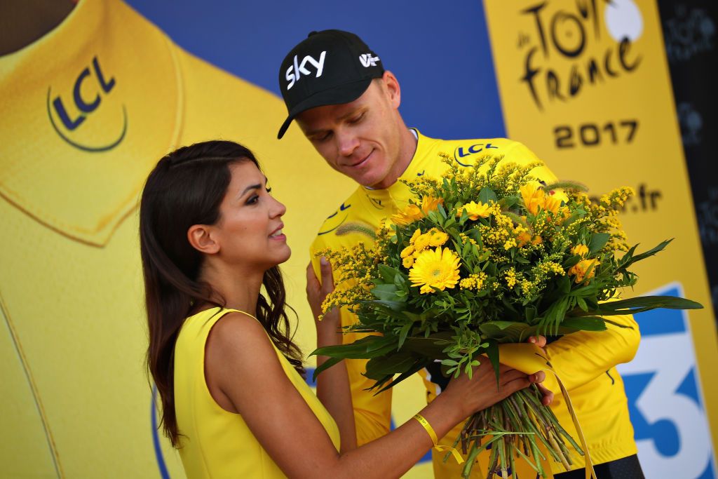 Chris Froome (Team Sky) adds another bouquet to his collection