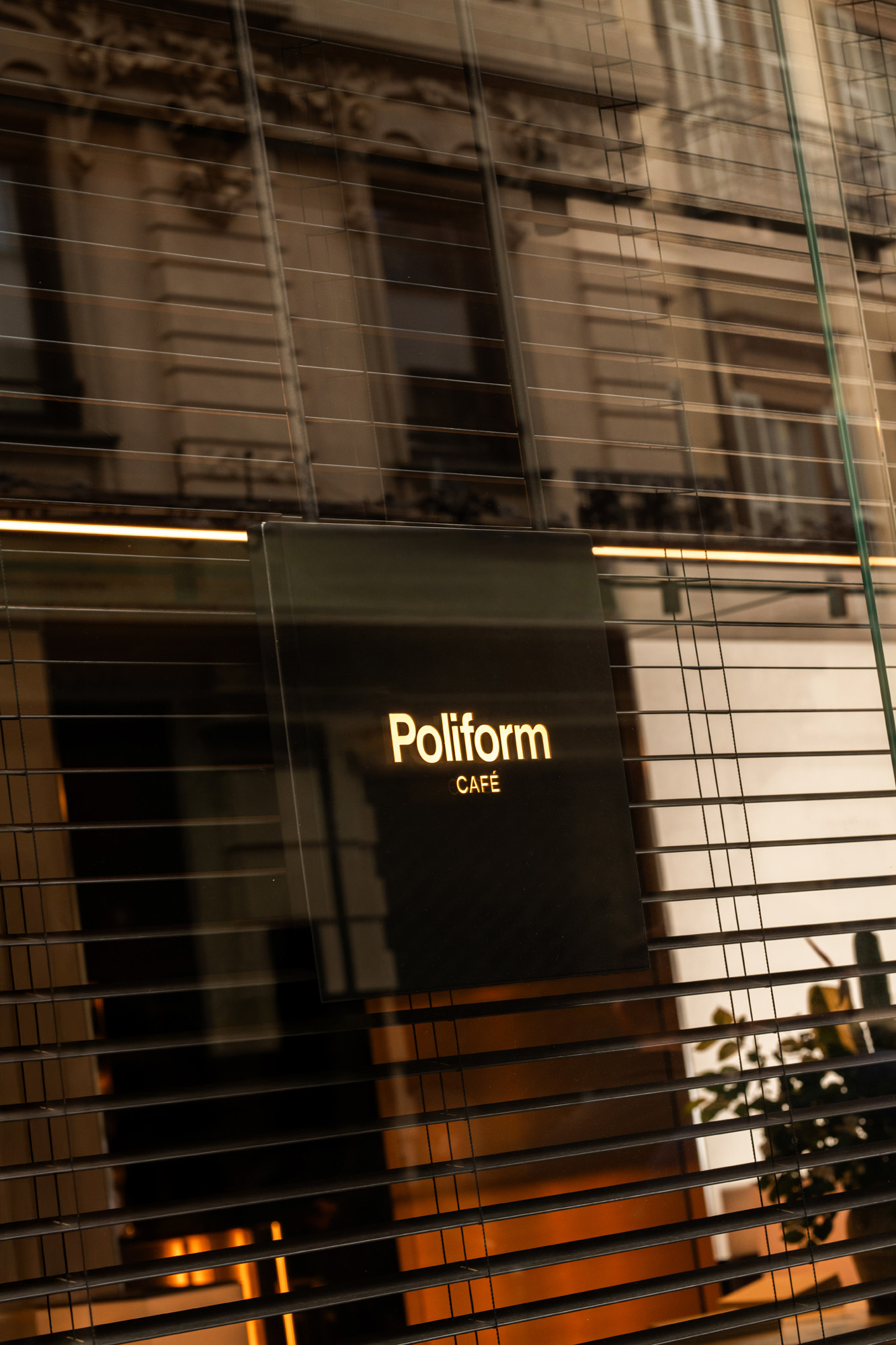Interior of Poliform showroom in Milan