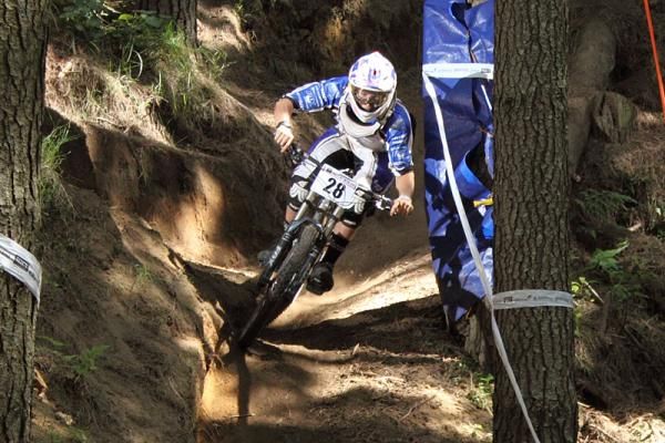 Sam Blenkinsop (Lapierre International) races to a win at the New Zealand MTB Cup opener in Tauranga.