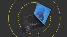 The Asus Vivobook Pro 15 on the ITPro background