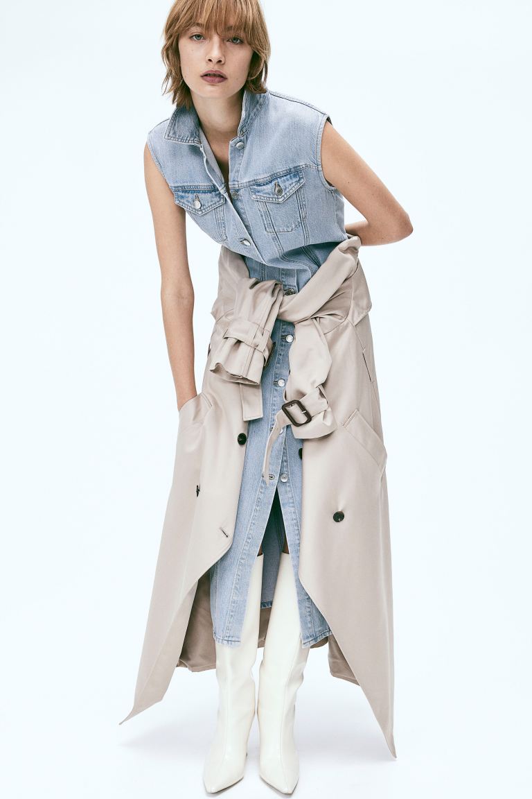Sleeveless Denim Dress