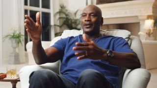 Michael Jordan speaks about Dennis Rodman during The Last Dance