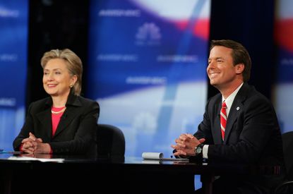 Hillary Clinton and John Edwards 