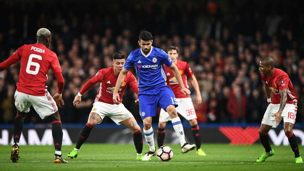 Diego Costa, Chelsea vs Manchester United