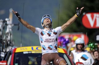 Christophe Riblon wins, Tour de France 2010, stage 14