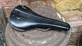 A bike saddle in Yorkshire