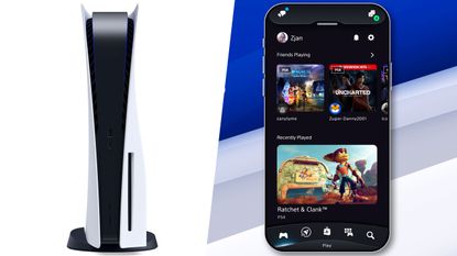 Sony PS5 console and PS5 Mobile App
