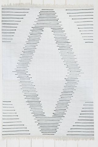 Wyatt braided white rug, £69, Urban Outfitters
