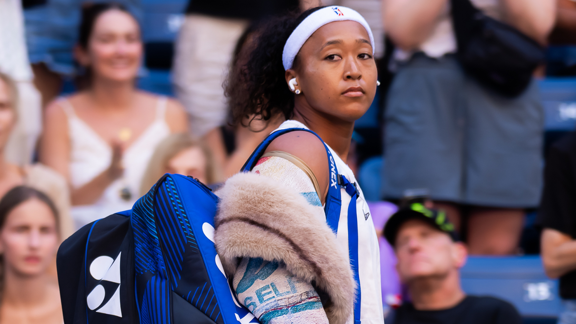 Naomi Osaka wore a custom KidSuper coat at the 2026 US Open