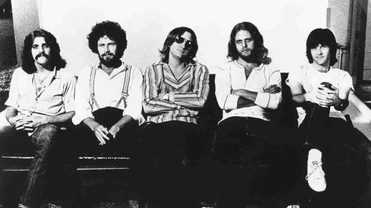 Eagles posing for a photograph in the 1970s