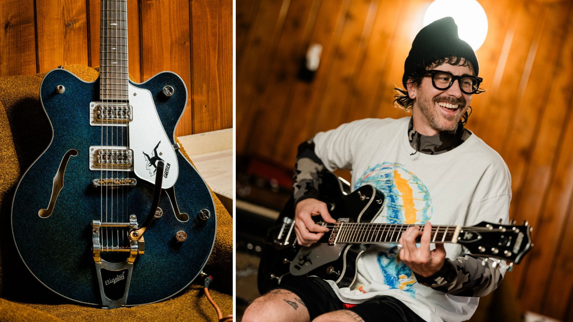 Gretsch reveals signature Broadkaster for Portugal. The Man's John