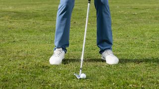 How to hit an iron - ball position short iron