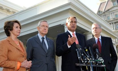 Nancy Pelosi, Harry Reid, John Boehner and Mitch McConnel