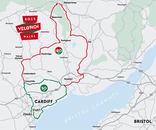 Velothon Wales map