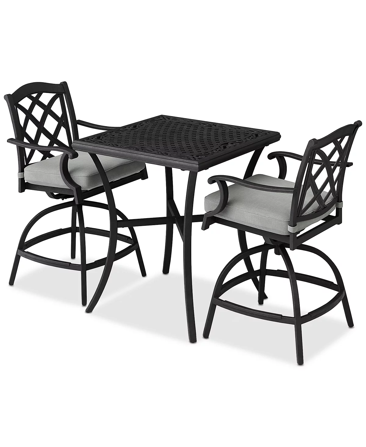 Wythburn 3-Pc. Outdoor Bar Height Dining Set (32" Table & 2 Bar Stools) , Created for Macy's