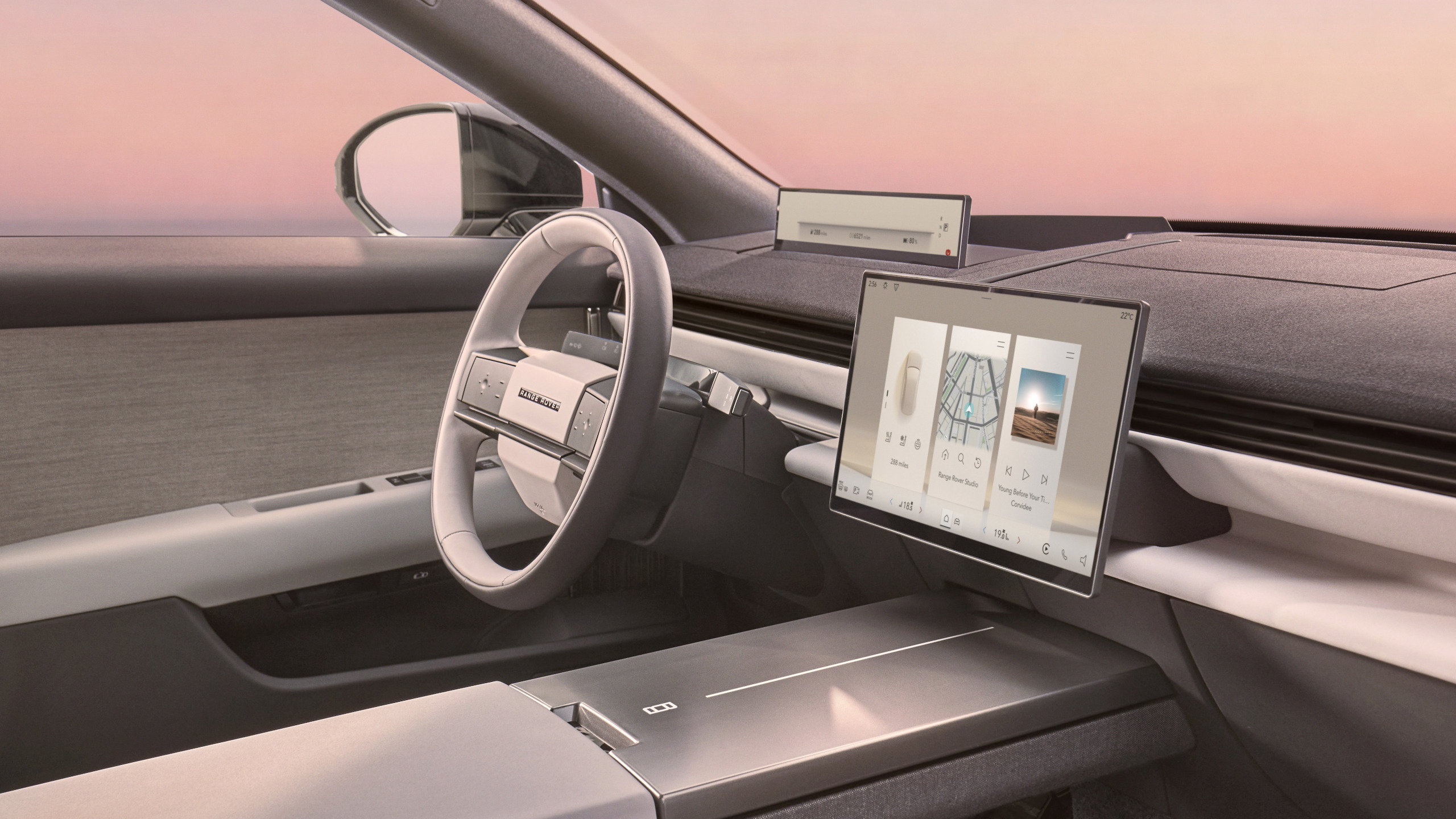 The clutter-free interior of the GT