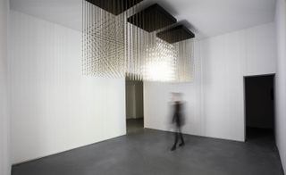 ... a responsive lightwork, in which shimmering constellations of LEDs are set off by ambient and viewer-generated sound