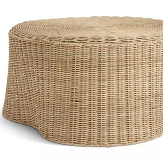 curvy rattan coffee table 