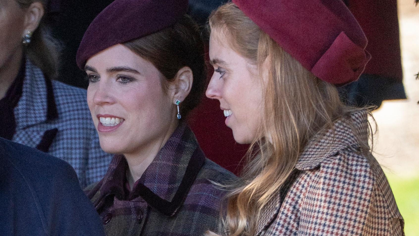 Princess Beatrice and Princess Eugenie attend the Christmas Morning Service at St Mary Magdalene Church on December 25, 2025