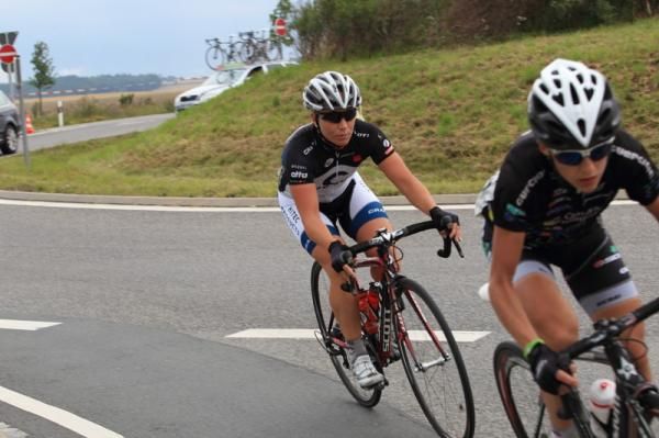 Sara Mustonen (Hitec Products) was given a 'free ride' in the break