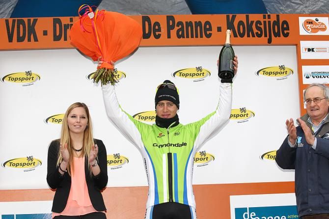 Peter Sagan celebrates his stage win