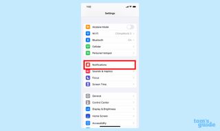 ios 16 notifications select notifications in settings