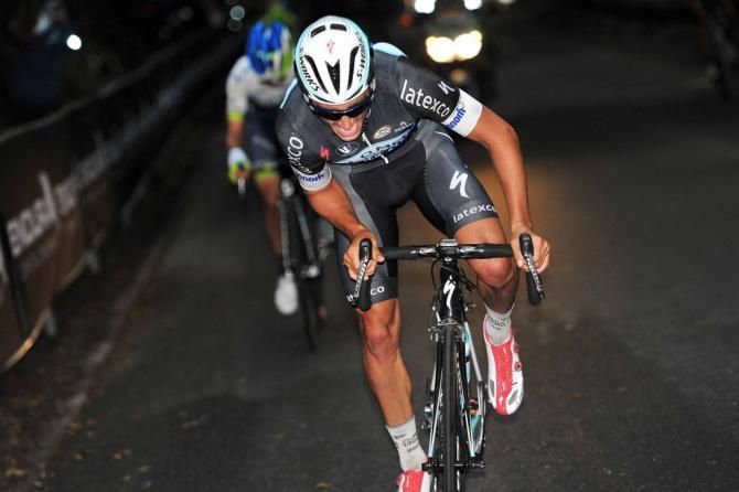 Julian Alaphilippe (Omega Pharma-Quick Step) on the attack