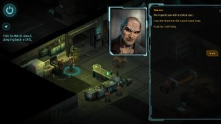 Talking to the punk shaman in your party in Shadowrun: Dragonfall