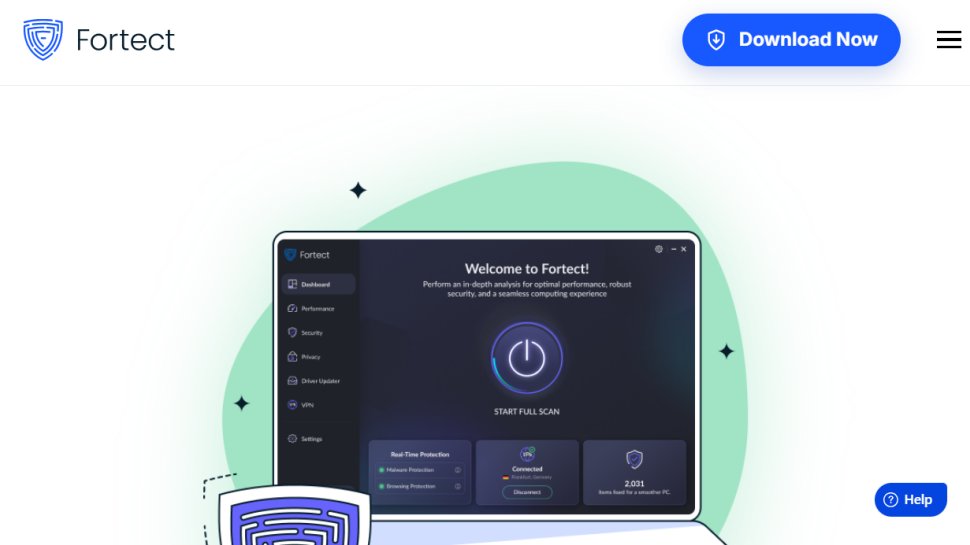 Fortect website screenshot (September 2025).