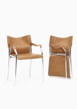 Steel folding chair