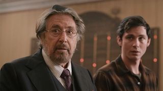 Al Pacino and Logan Lerman as Meyer and Jonah in Hunters
