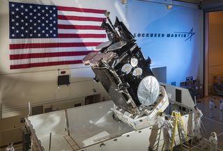The Advanced Extremely High Frequency 4 communications satellite for the U.S. military is the fourth in a six-satellite constellation.
