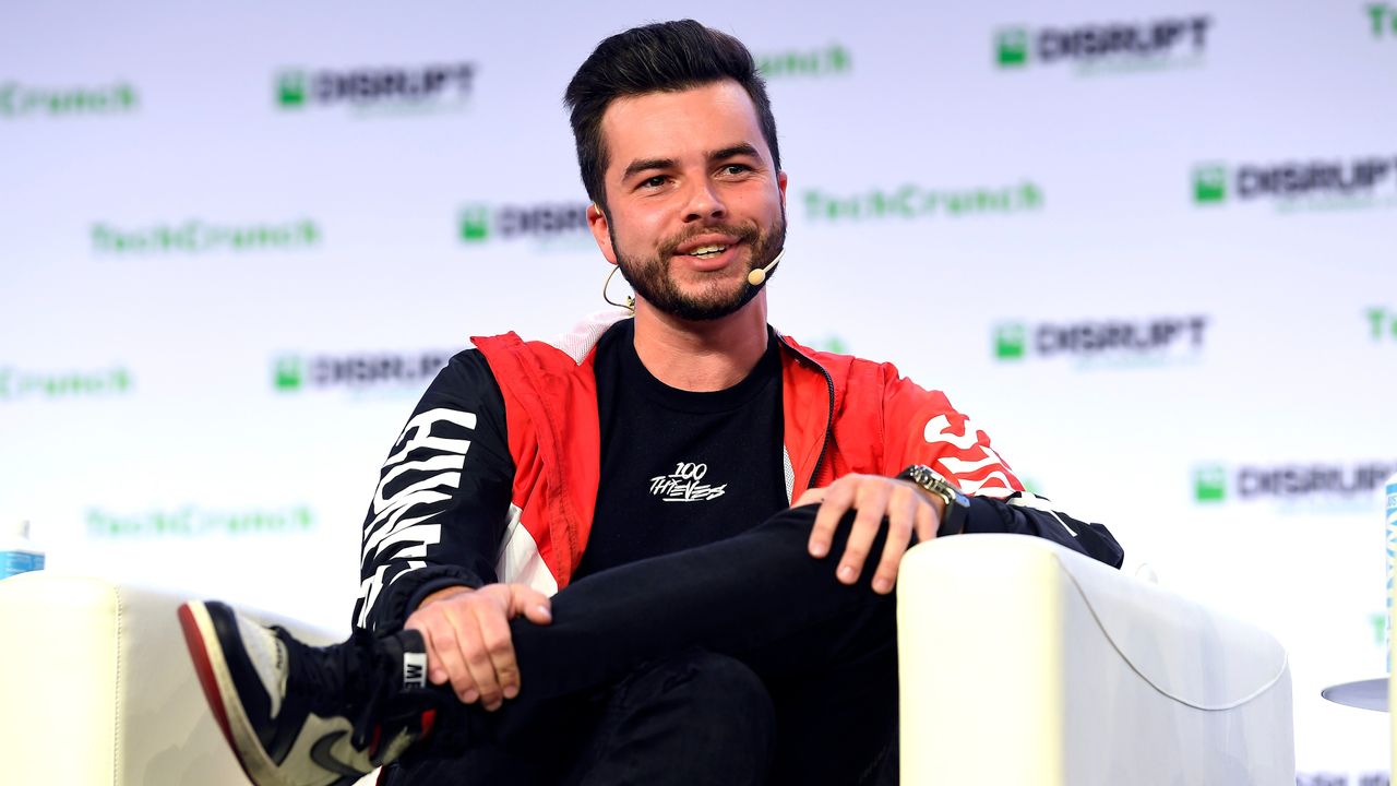 100 Thieves Founder &amp; CEO Matthew (Nadeshot) Haag speaks onstage during TechCrunch Disrupt San Francisco