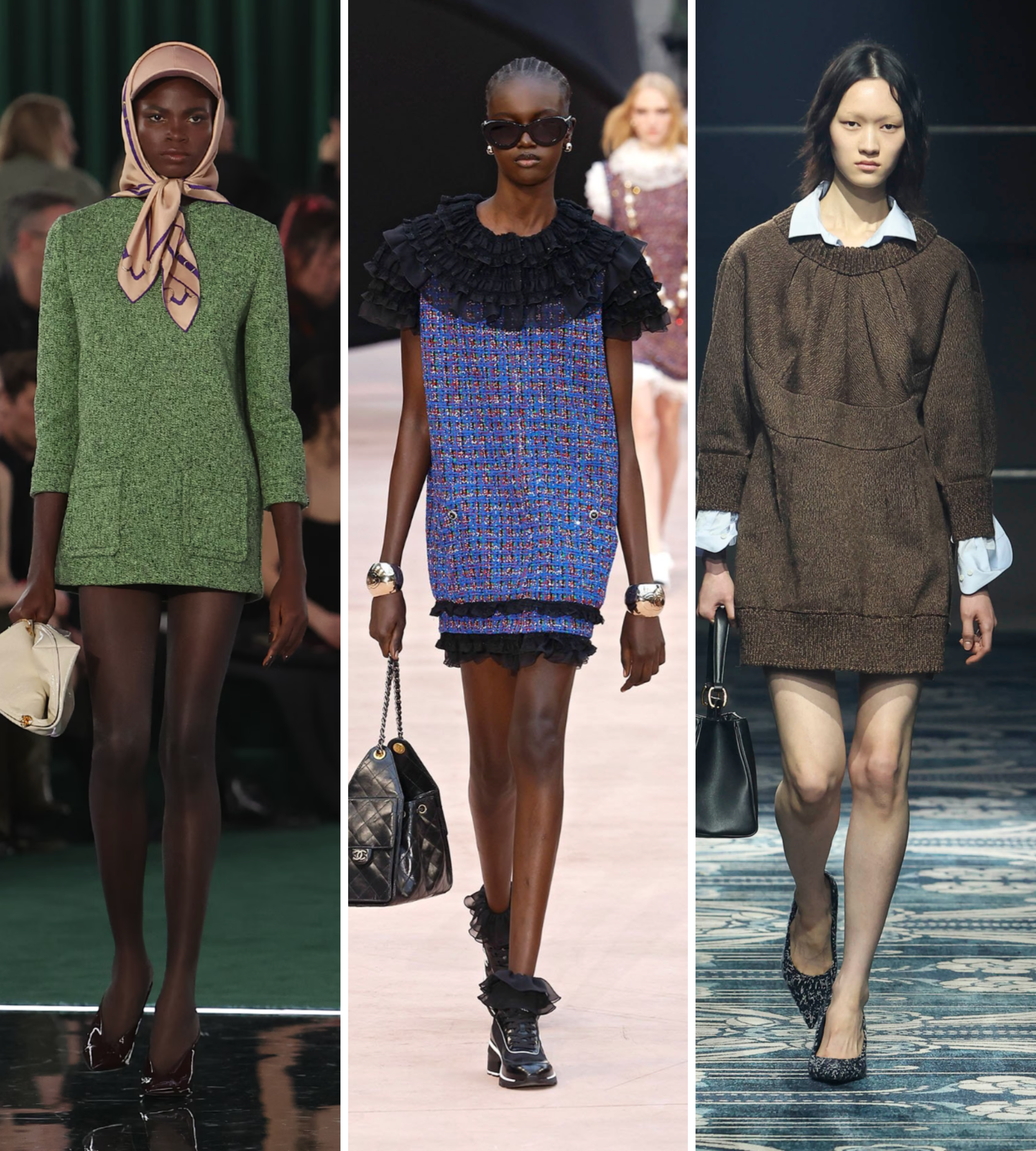 Sixties shift dress A/W 25 dress trends - Gucci, Chanel, Prada