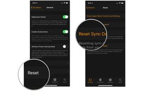 Tap Reset, then tap Reset Sync Data