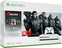 Xbox One S 1TB | White | Disc drive model | One controller | Gears 5 bundle | £214.95 | Available now