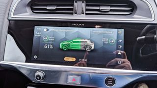 Jaguar I-Pace charging display