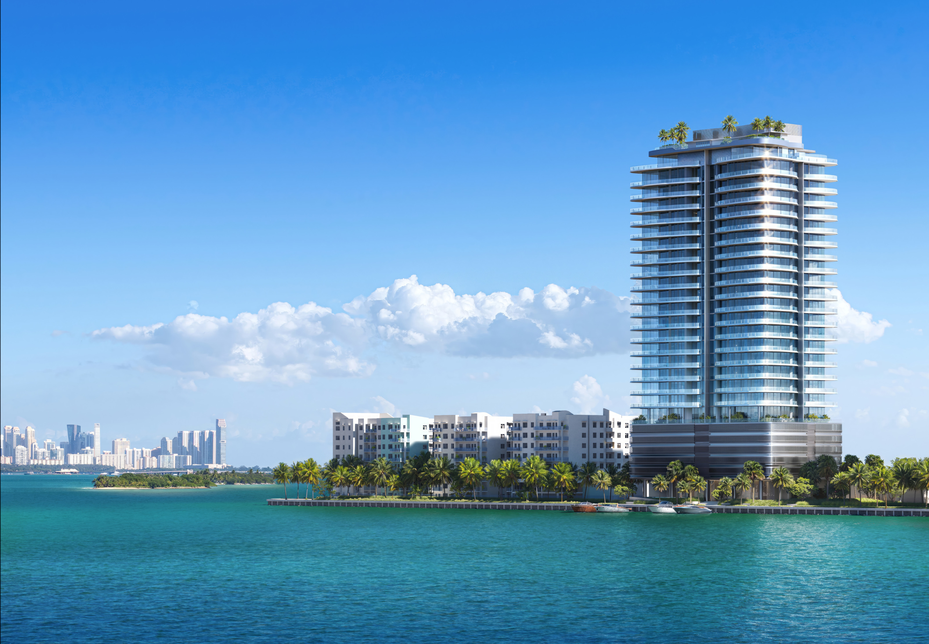 A render of the Pagani Residences, Miami