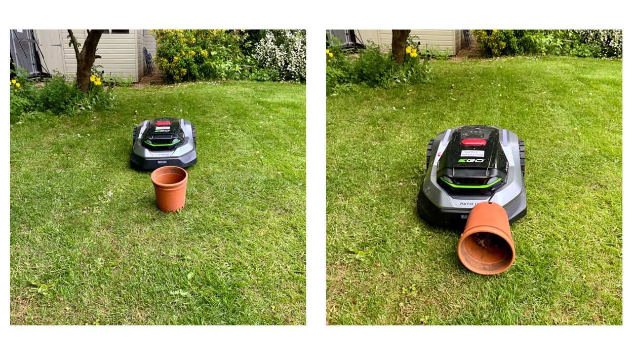 EGO AURA-R2 robot mower on my lawn full test