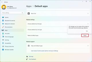 Windows 11 reset default apps