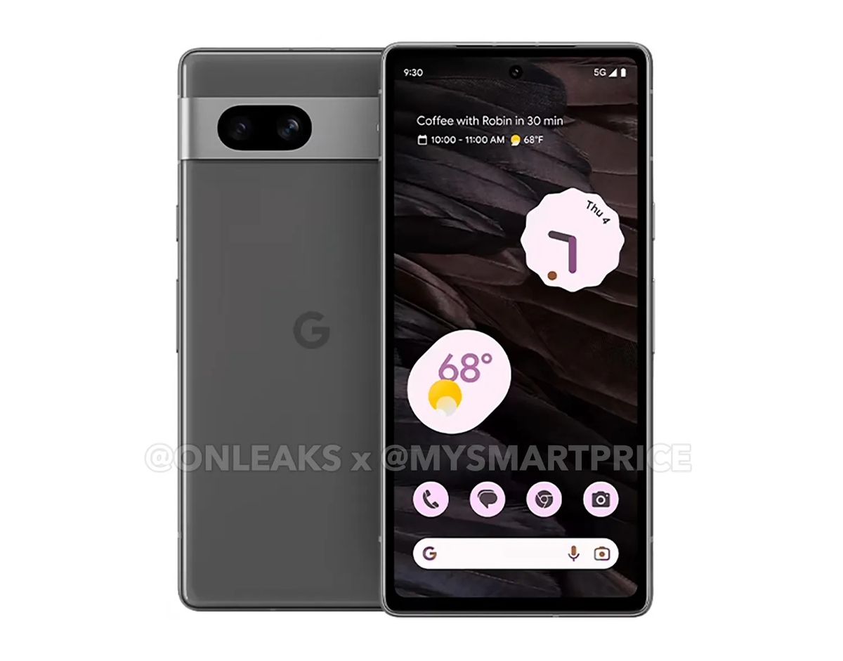 Alleged Google Pixel 7a renders