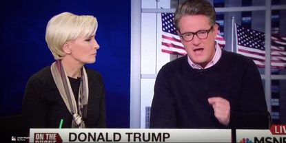 Joe Scarborough cuts to a commercial break when Donald Trump refuses to stop talking. 