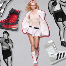 a graphic of the boxing sneakers trend from Getty Images/Stella McCartney