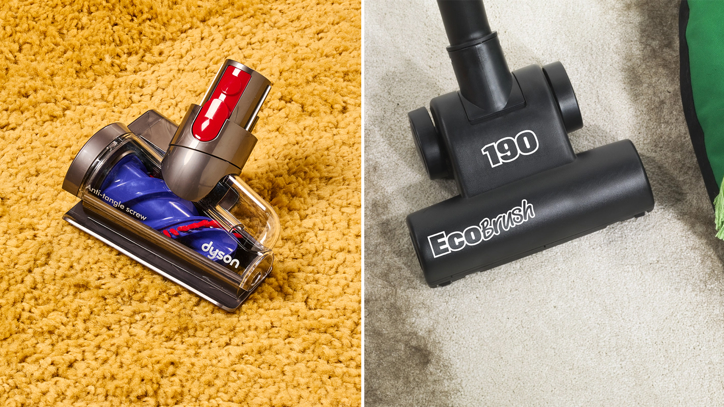 Dyson Hair screw tool (left) and Henry Eco Brush