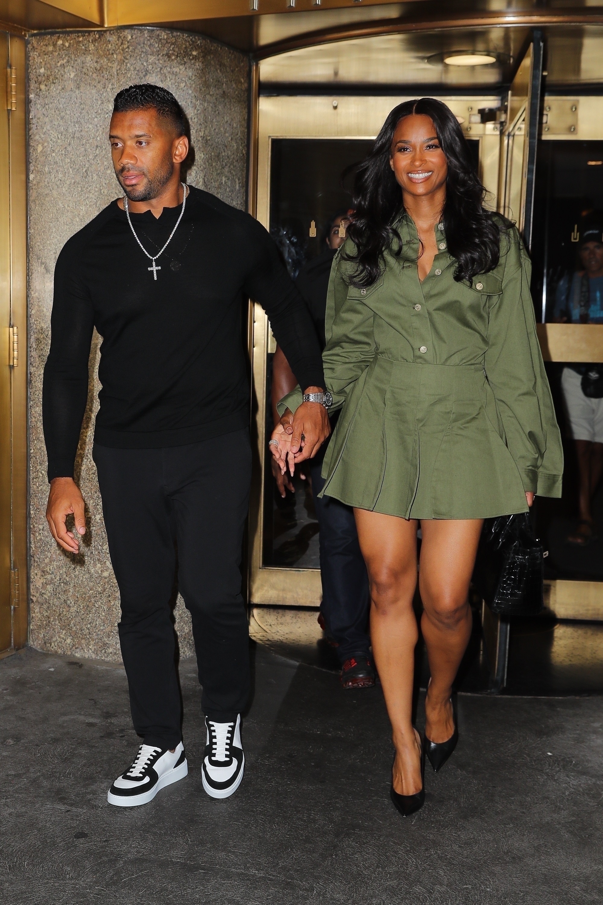 Ciara and Russell Wilson step out after his Tonight Show appearance in New York