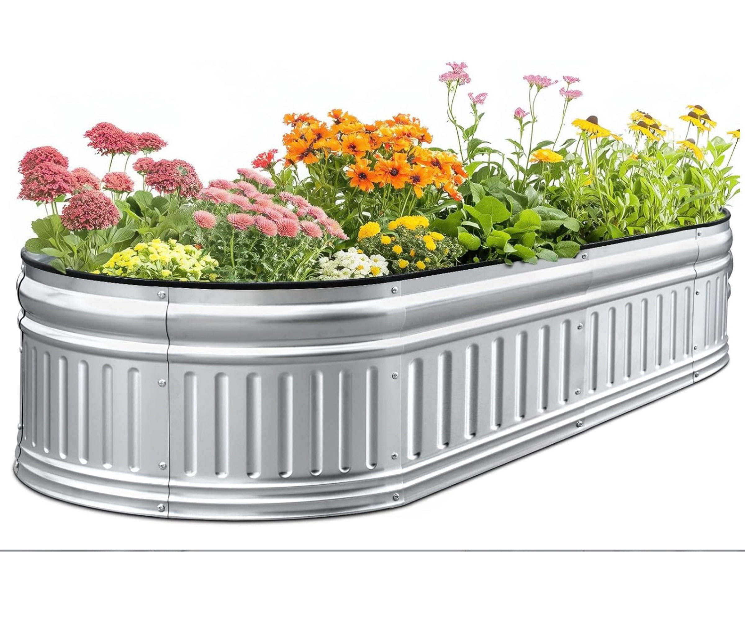 king bird raised bed in galvanized metal