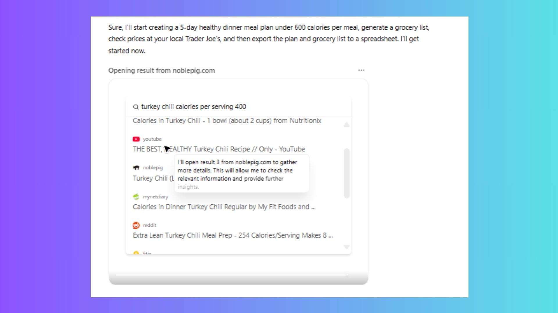 screenshot of ChatGPT Agent