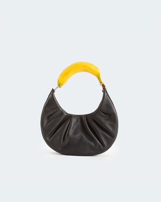 Leather Banana Hobo