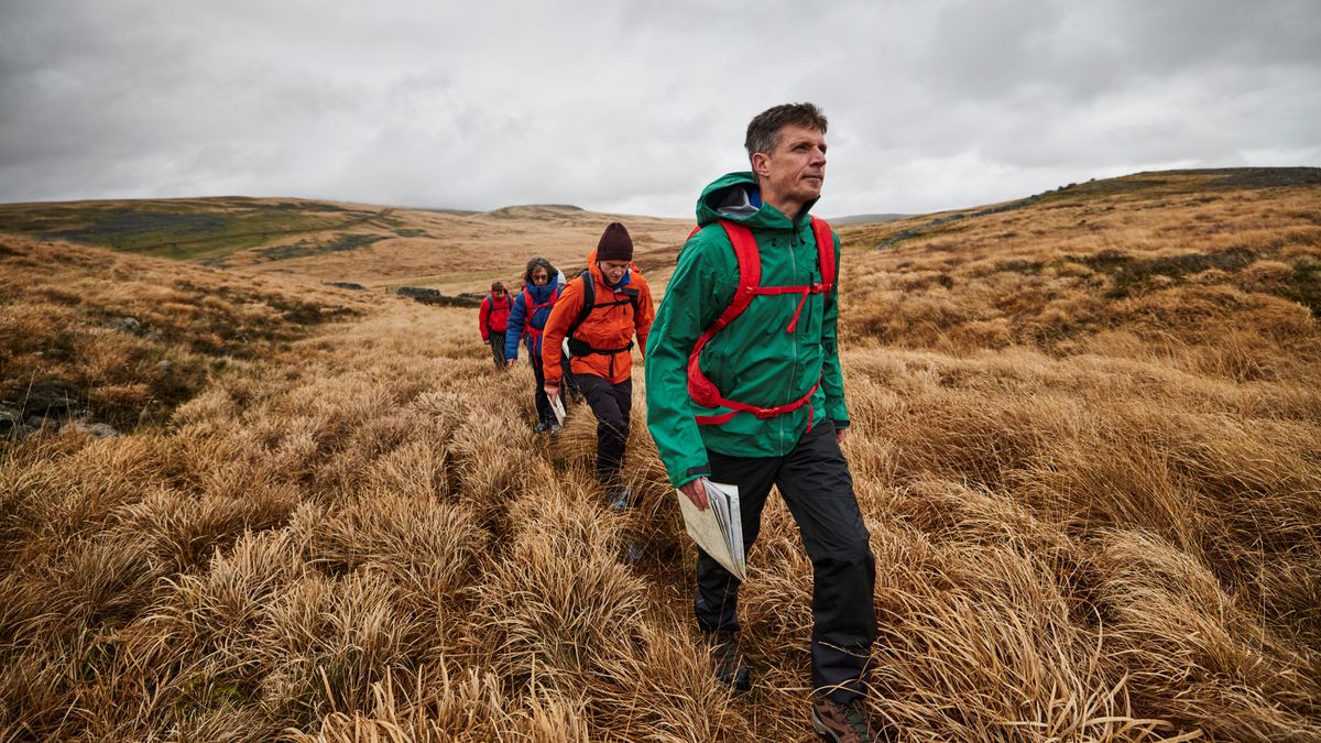 A group of hikers in Wales